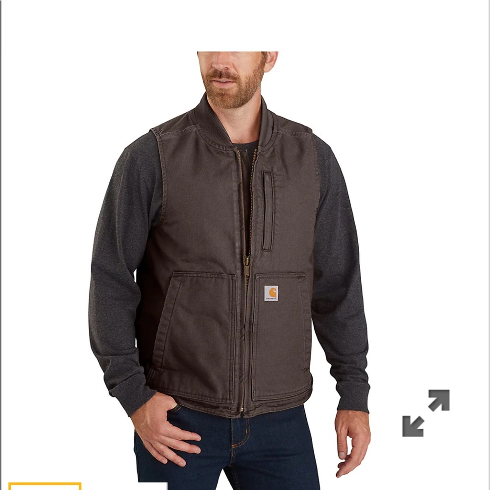 Carhartt Mens Insulated Rib Collar Vest